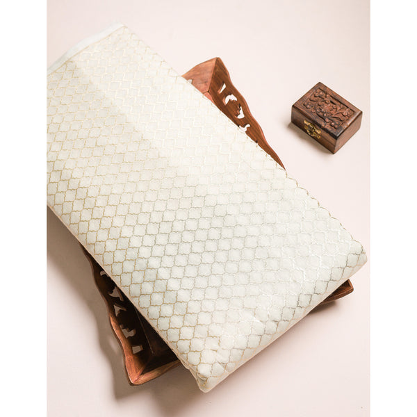 DYEABLE BANARAS BROCADE SILK FABRIC