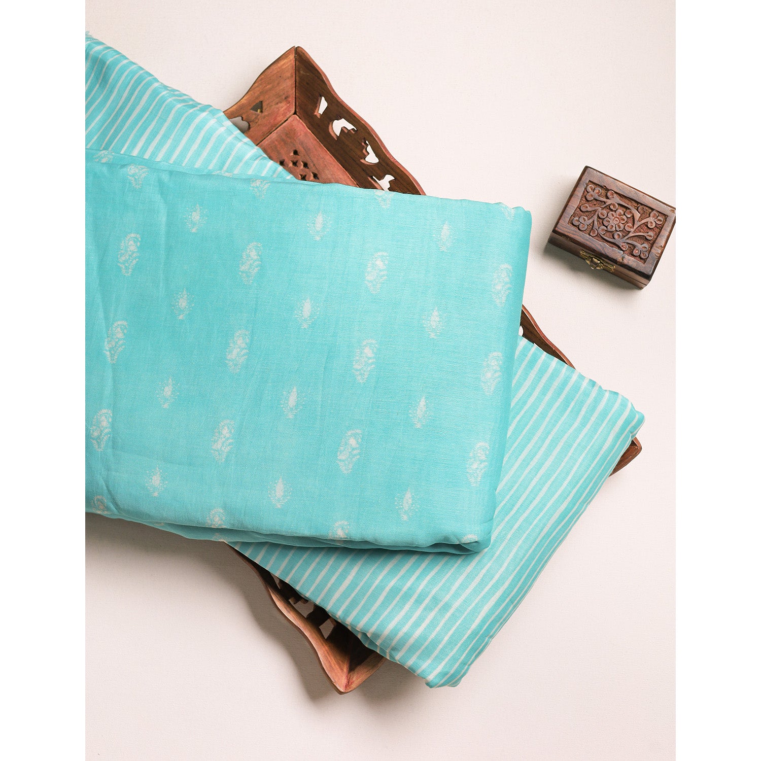 MUL CHANDERI PRINTED FABRICS