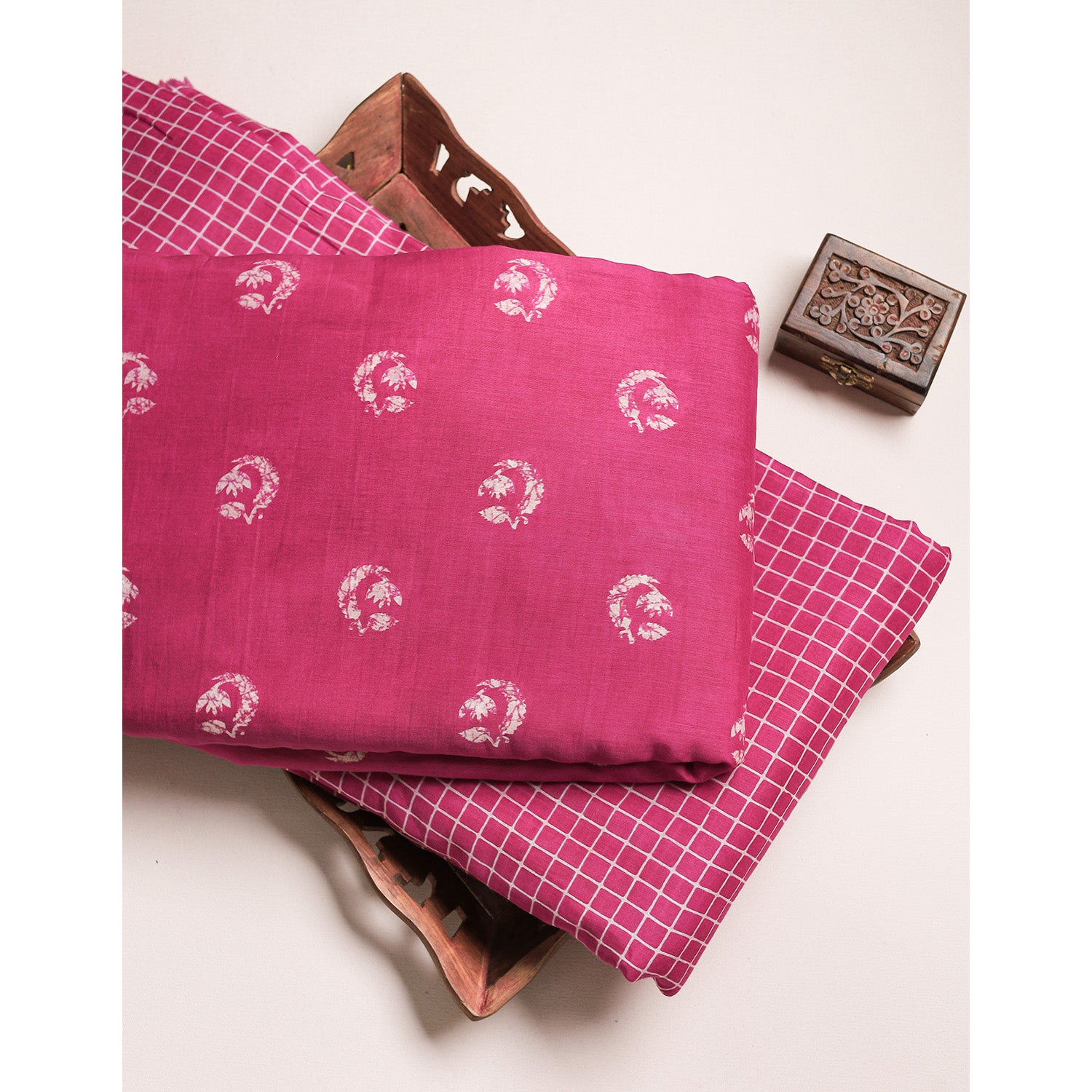 MUL CHANDERI PRINTED FABRICS