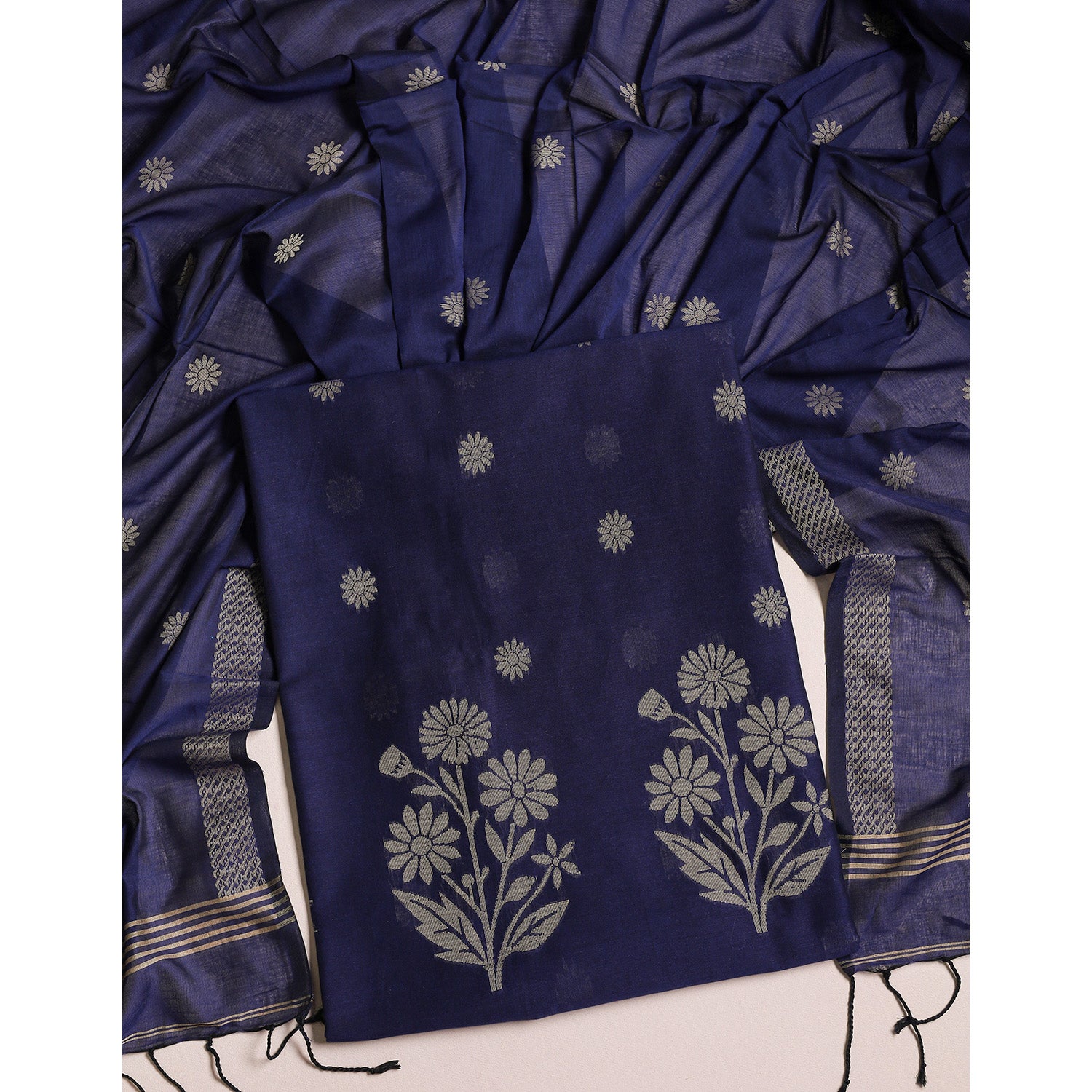 PURE COTTON JAMDHANI SUIT SET