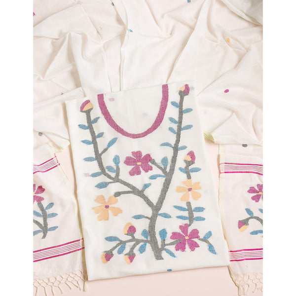 PURE COTTON JAMDHANI SUIT SET