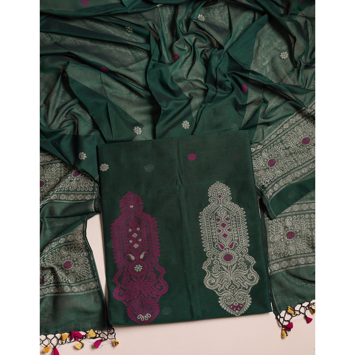 PURE COTTON JAMDHANI SUIT SET