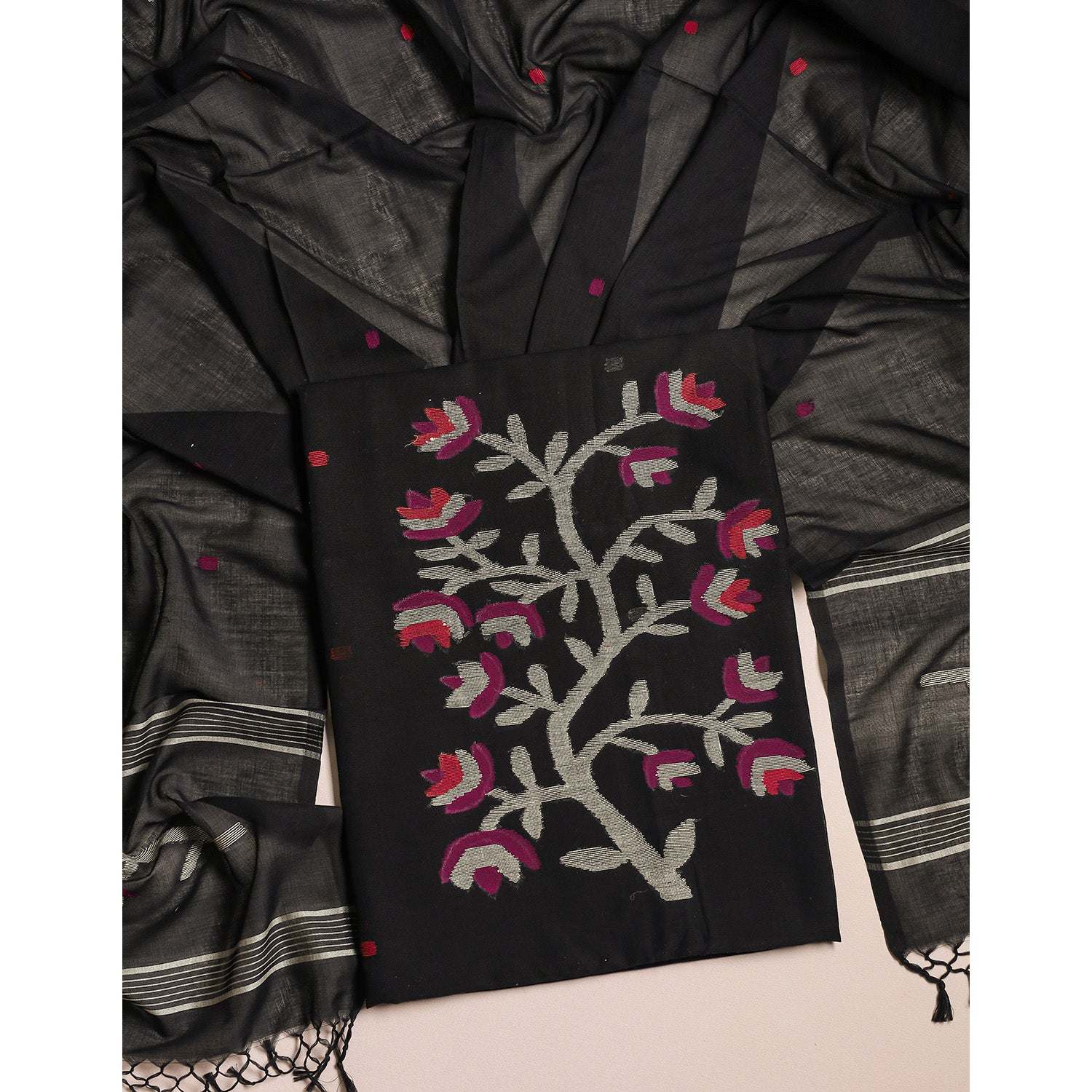 PURE COTTON JAMDHANI SUIT SET