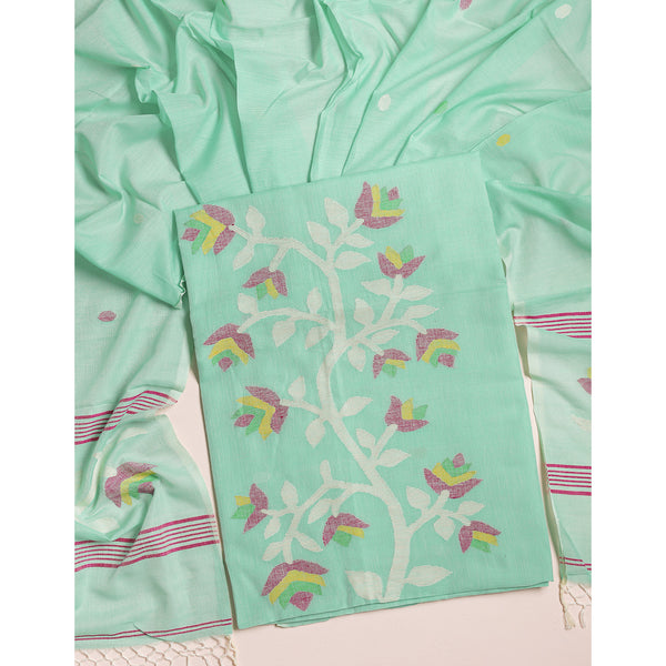 PURE COTTON JAMDHANI SUIT SET