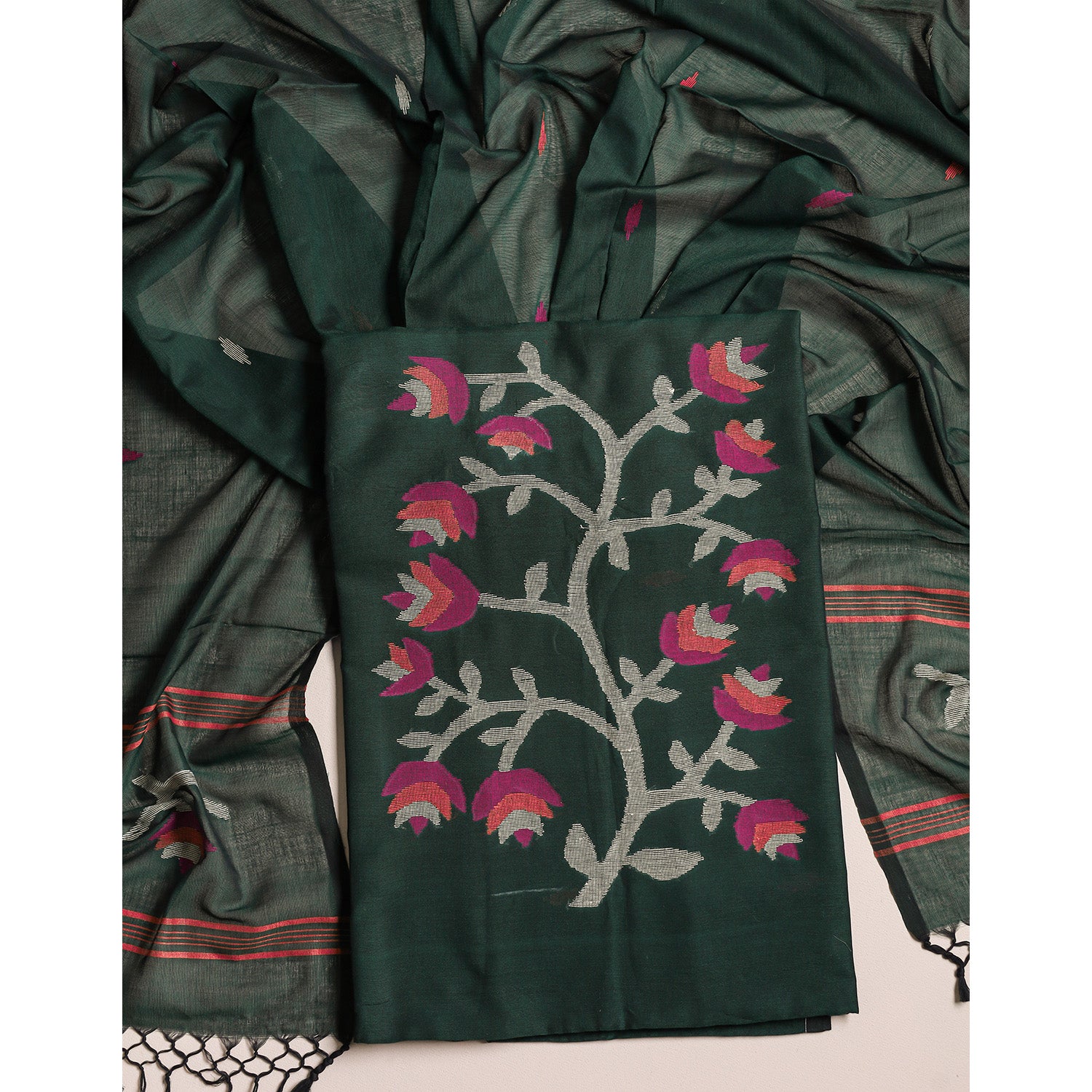 PURE COTTON JAMDHANI SUIT SET