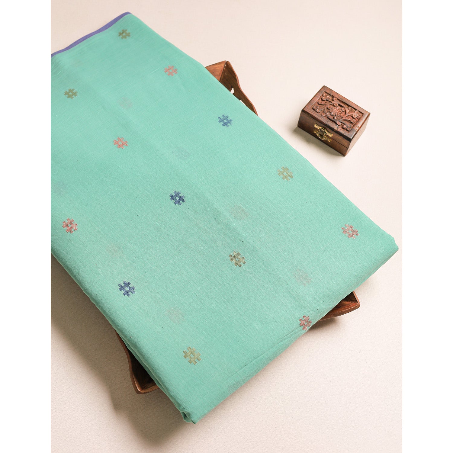 PURE BENGAL COTTON HANDLOOM JAMDHANI FABRIC