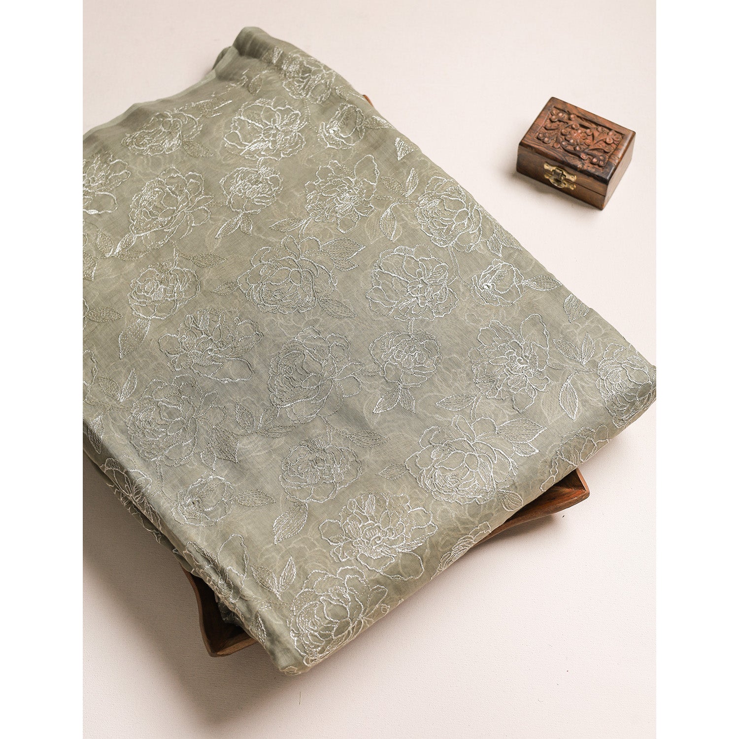 MALAI CHANDERI EMBROIDERED MIX & MATCH