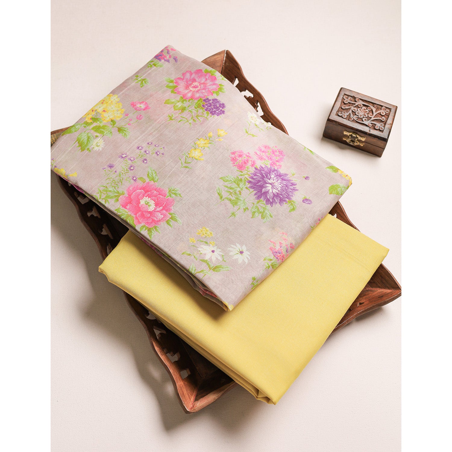 MALAI CHANDERI PRINTED MIX & MATCH