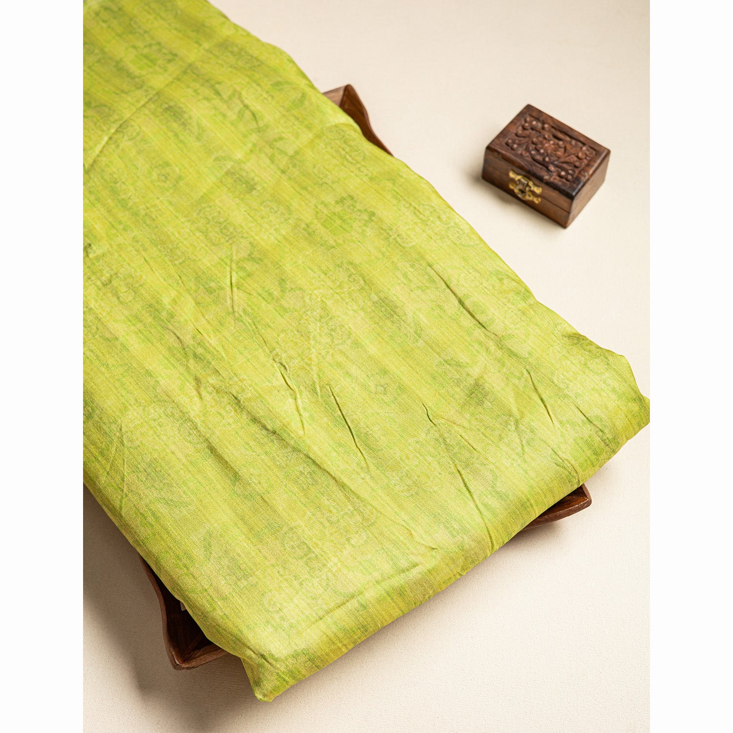 SOFT SILK IKAT PRINTED FABRIC