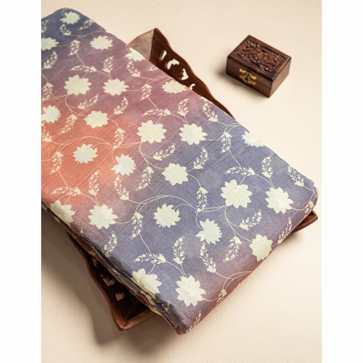 PURE MUL CHANDERI PRINTED FABRIC