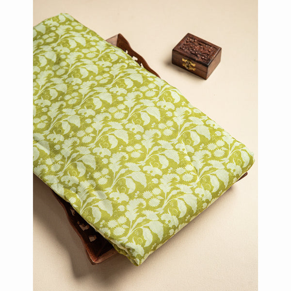 PURE MUL CHANDERI PRINTED FABRIC