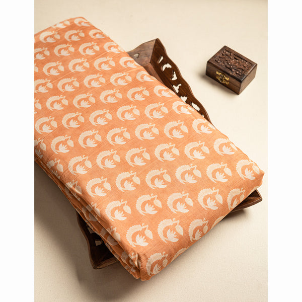 PURE MUL CHANDERI PRINTED FABRIC