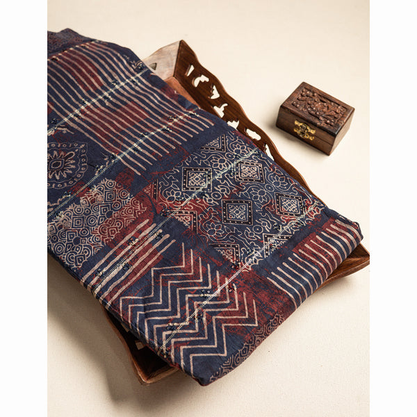 CHANDERI SILK SEQUINED FABRIC