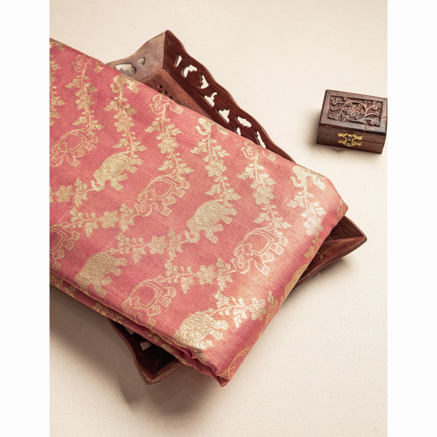 SEMI TISSUE BROCADE FABRIC