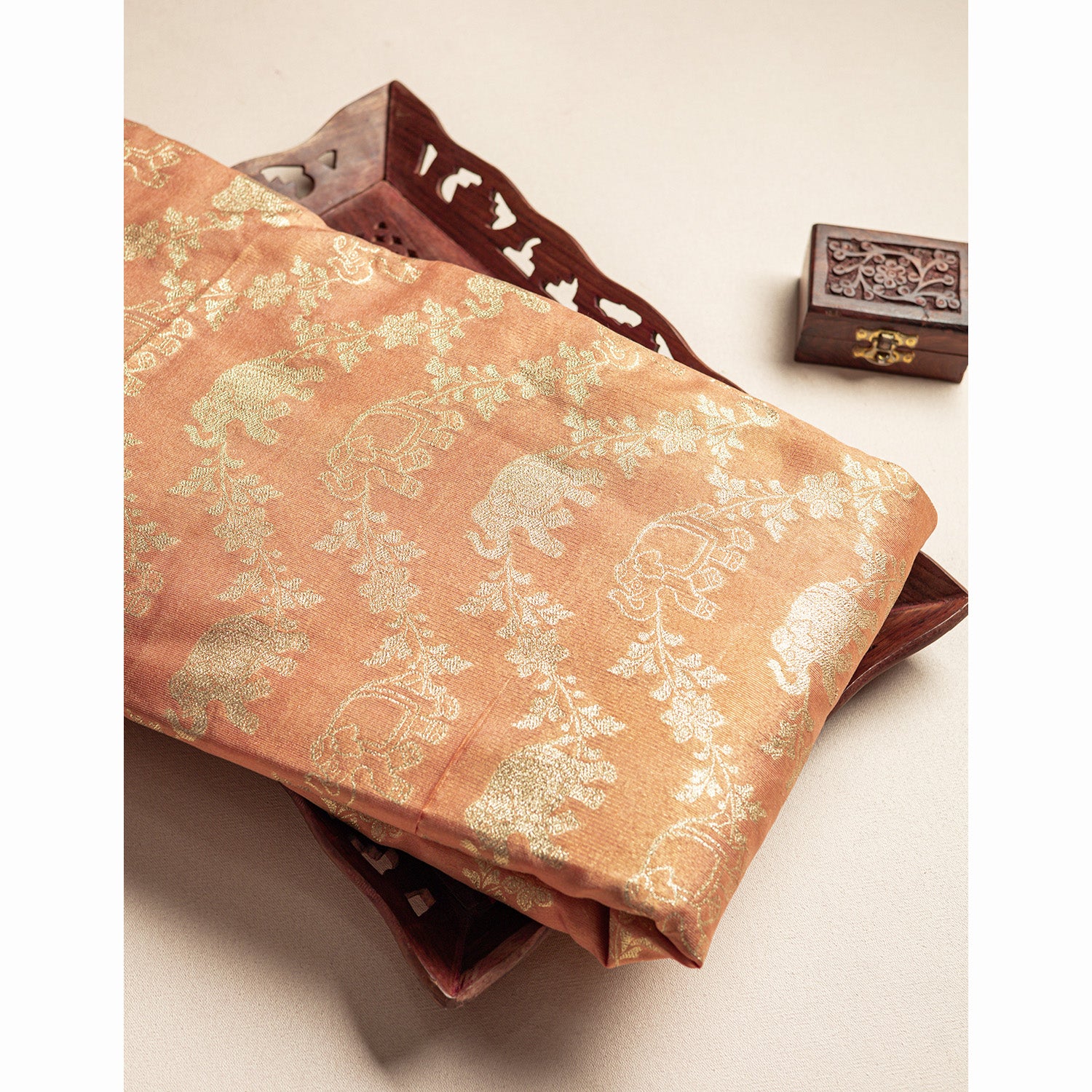 SEMI TISSUE BROCADE FABRIC