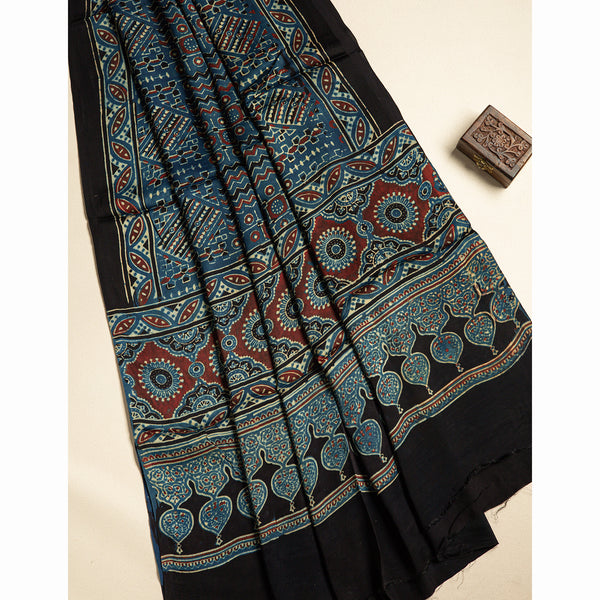 PURE MODAL SILK AJRAKH DUPATTA