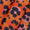 Premium Satin Tangerine Orange Colour Animal Print 43 Inches Width Fabric freeshipping - SourceItRight