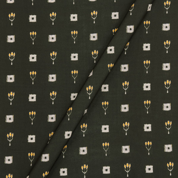 Moss Crepe Forest Green Digital Geometric Print 46 inches Width Fabric freeshipping - SourceItRight