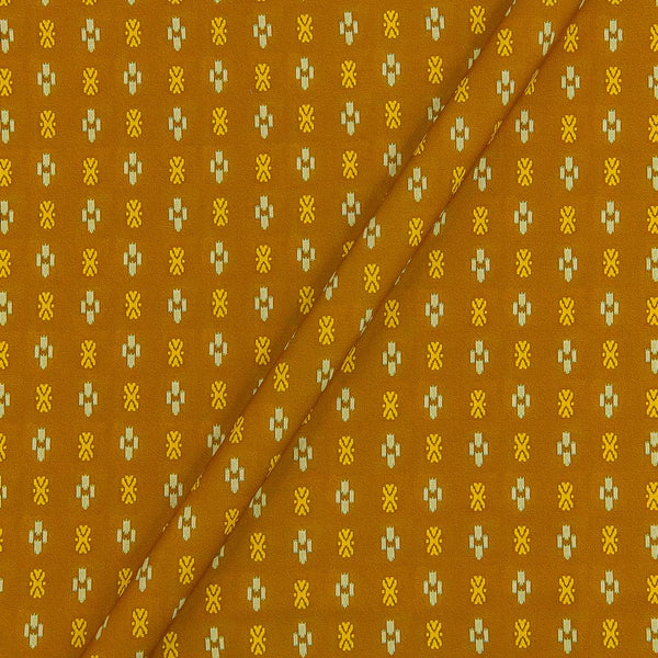 Moss Crepe Mustard Colour Digital Geometric Print 47 inches Width Fabric freeshipping - SourceItRight