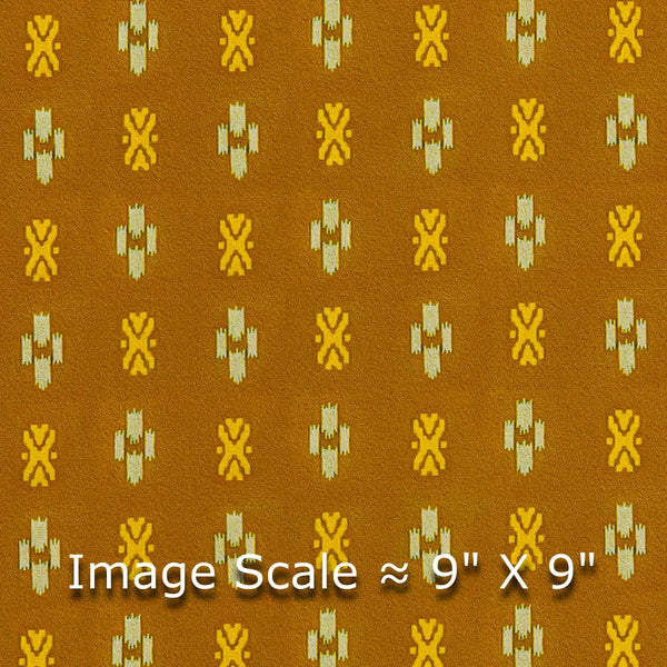 Moss Crepe Mustard Colour Digital Geometric Print 47 inches Width Fabric freeshipping - SourceItRight