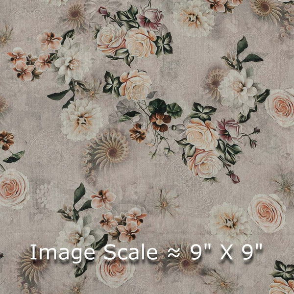 Super Fine Cotton (Mul Type) Off White Colour Premium Digital Floral Print 42 Inches Width Fabric freeshipping - SourceItRight