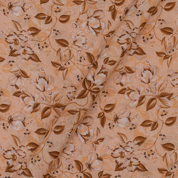Super Fine Cotton (Mul Type) Beige Colour Premium Digital Floral Jaal Print 42 Inches Width Fabric freeshipping - SourceItRight