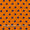 Crepe Orange Colour Polka Dot Print  43 Inches Width Poly Fabric freeshipping - SourceItRight
