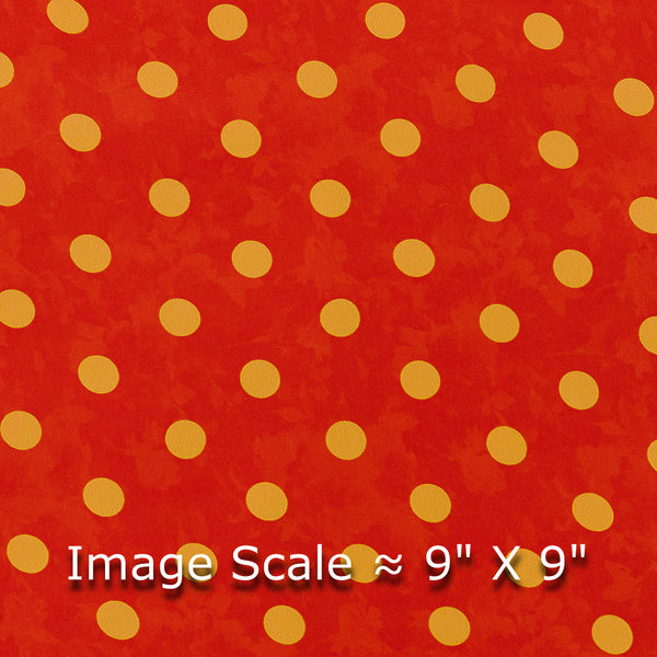Crepe Poppy Orange Colour Polka Dot Print 43 Inches Width Poly Fabric freeshipping - SourceItRight