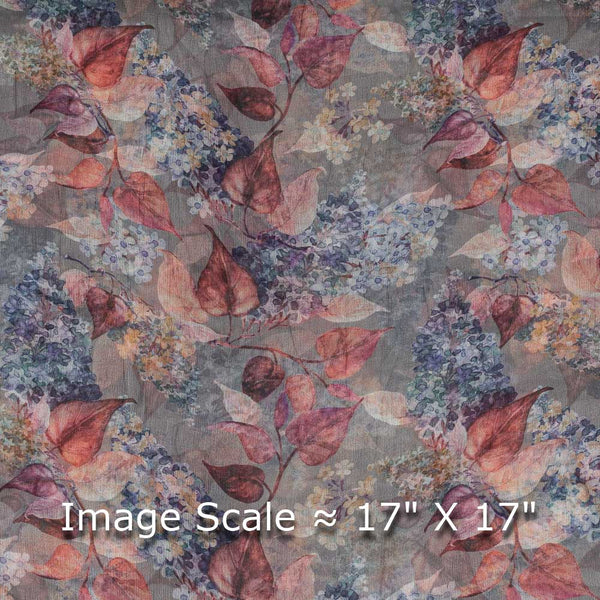 Viscose Chiffon Ash Grey Colour 40 Inches Width Digital Print Fabric freeshipping - SourceItRight