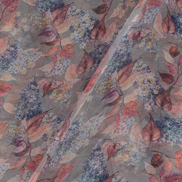 Viscose Chiffon Ash Grey Colour 40 Inches Width Digital Print Fabric freeshipping - SourceItRight