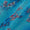 Viscose Chiffon Aqua Blue Colour Digital Floral Print 39 Inches Width Fabric freeshipping - SourceItRight