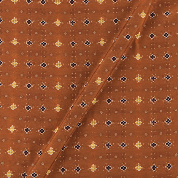Poly Muslin Rust Colour Geometric Print 43 Inches Width Fabric freeshipping - SourceItRight