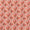 Poly Georgette Peach Pink Colour Floral Print Fabric 2253BG