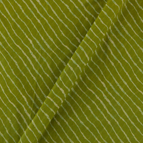 Georgette Moss Green Colour Leheriya Print Poly Fabric Online 2253CL23