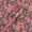 Buy Silver Chiffon Strawberry Pink Colour Digital Leaves Print Poly Fabric 2290BM Online