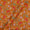 Buy Premium Digital Twill Dobby Mustard Orange Colour Floral Jaal Print Poly Fabric Online 2298AE