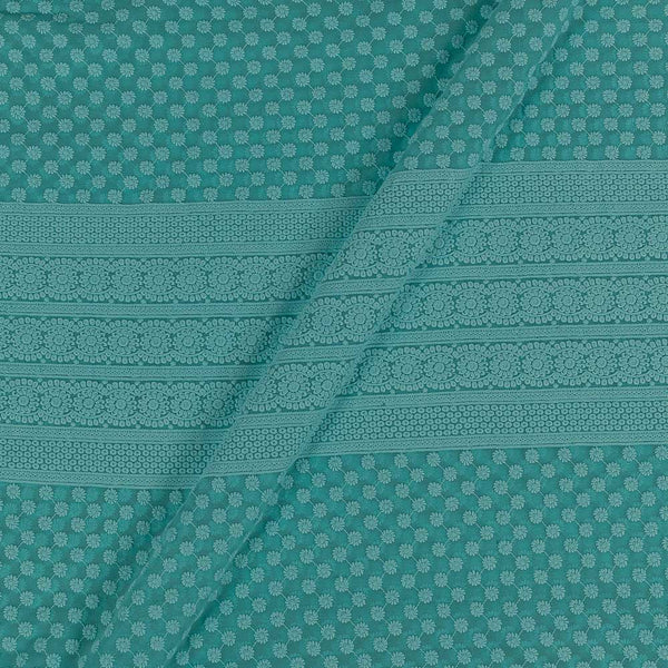 Georgette Mint Colour 49 Inches Width Schiffli Embroidered Fabric freeshipping - SourceItRight