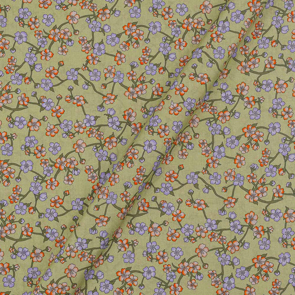 60's Soft (Silklized) Cotton Pista Green Colour Jaal Print 43 Inches Width Fabric freeshipping - SourceItRight