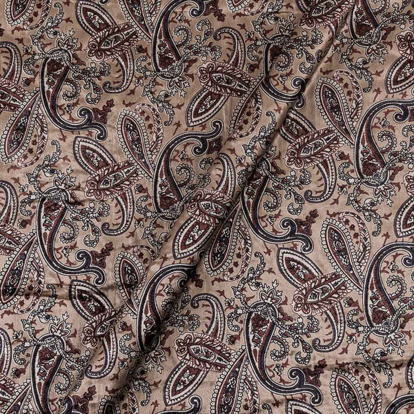 Velvet Sea Salt Colour Paisley Print 45 Inches Width Fabric freeshipping - SourceItRight