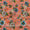 Buy Chinon Chiffon Peach Orange Colour Tikki & Thread Embroidered Fabric Online 3021D