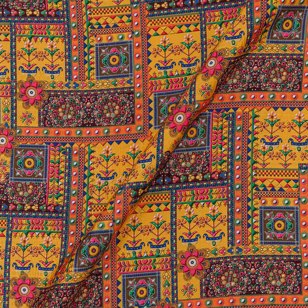 Satin Silk Feel Multi Colour Water Sequence Embroidered Fabric Online 3031AC