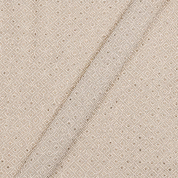 Buy Dyeable Georgette White Colour Thread Embroidered Fabric Online 3124F