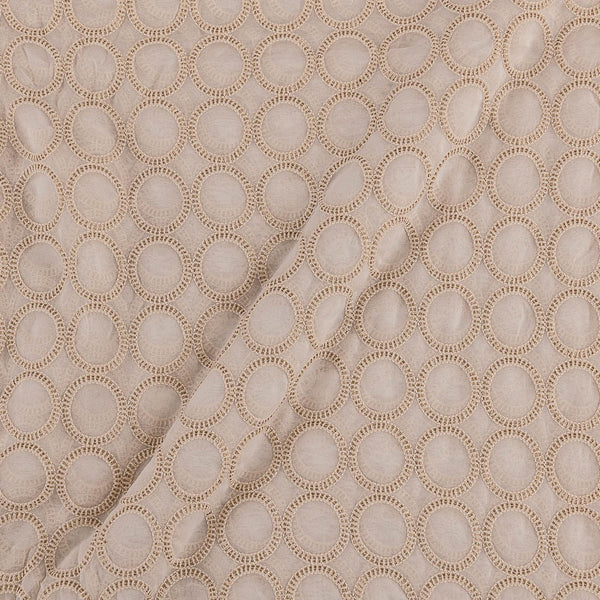 Dyeable Georgette Off White Colour Gold Sequence And Thread Embroidered 43 inches Width Fabric freeshipping - SourceItRight