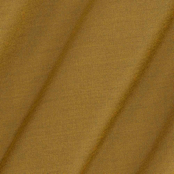 Spun Cotton (Banarasi PS Cotton Silk) Bronze Yellow Colour 43 Inches Width Fabric - Dry Clean Only freeshipping - SourceItRight