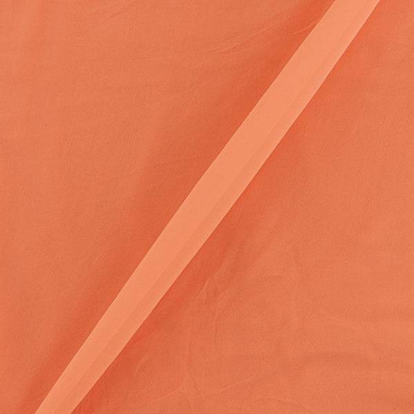 Buy Georgette Peach Colour Plain Dyed Poly Fabric Ideal For Dupatta Online 4016AJ