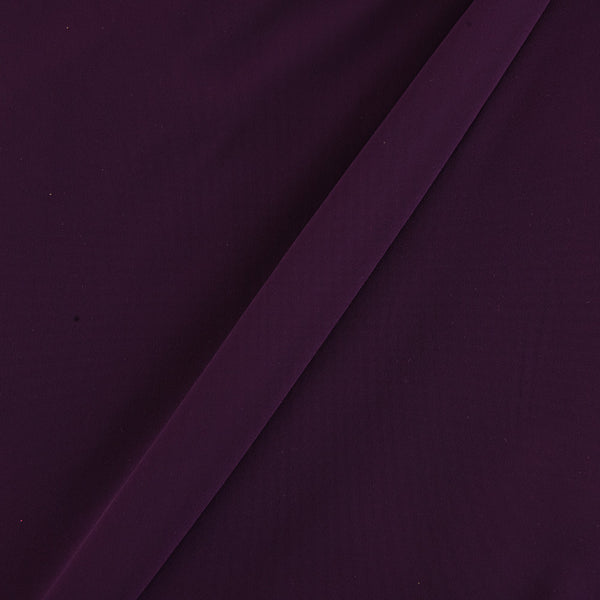 Buy Georgette Burgundy Colour Plain Dyed Poly Fabric Ideal For Dupatta Online 4016N