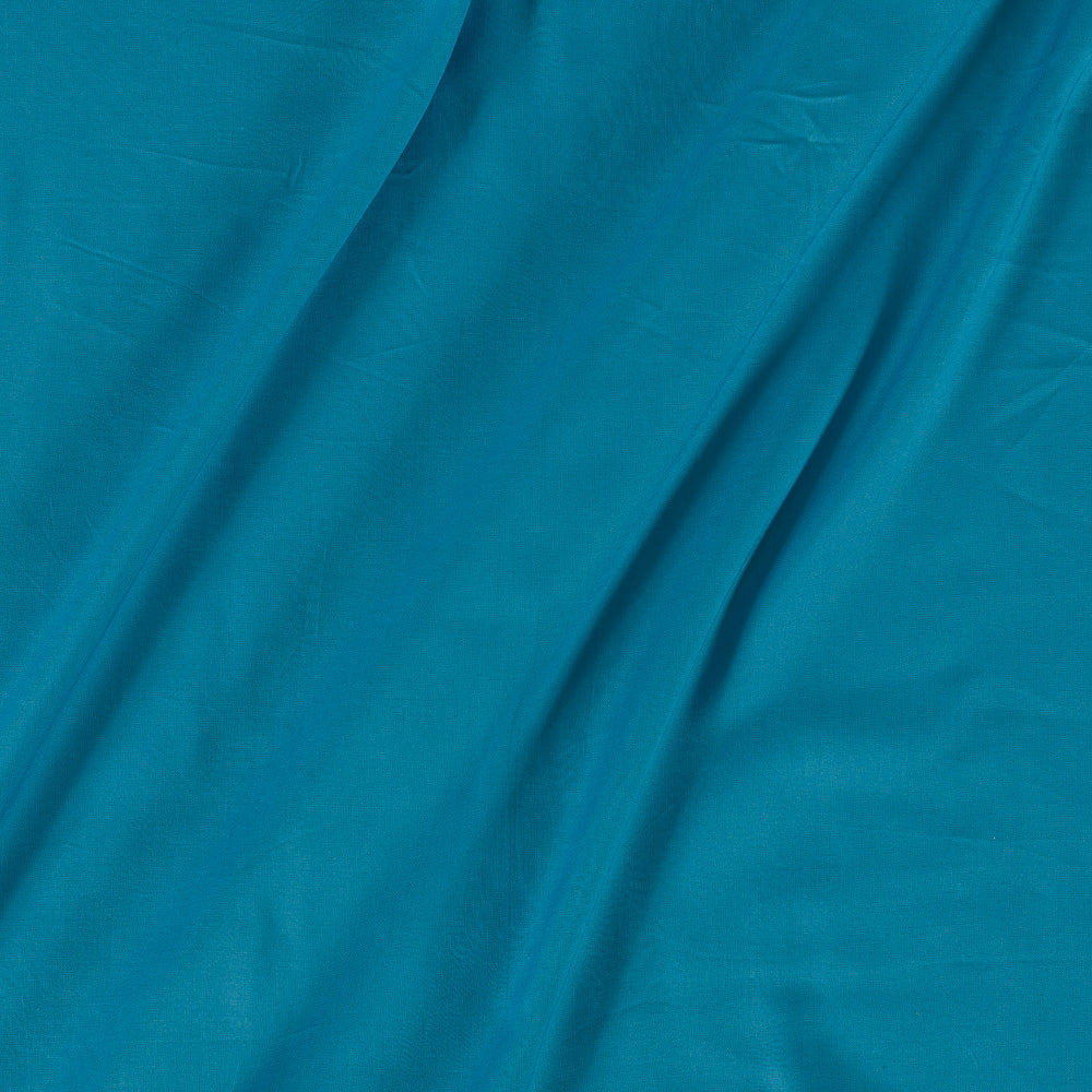 Buy Rayon Ocean Blue Colour Plain Dyed Fabric Online 4077BJ - SourceItRight