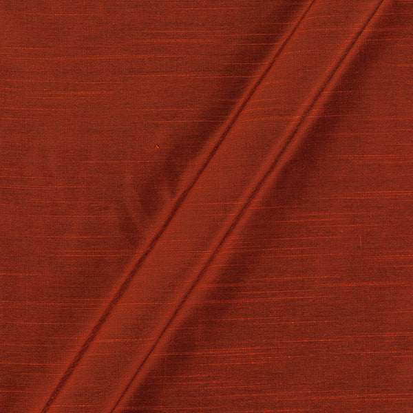 Spun Dupion (Artificial Raw Silk) Rust Orange Colour 43 Inches Width Fabric freeshipping - SourceItRight