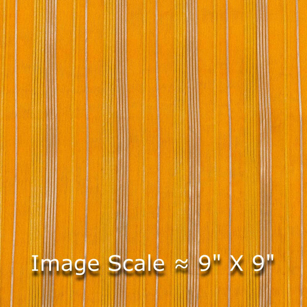 Buy Organza Turmeric Yellow Colour Jari Lining Dyed Fabric Online 4126AJ