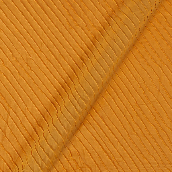Cotton Golden Yellow Colour 39 Inches Width Pin Tucks Fabric freeshipping - SourceItRight